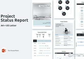 72页极简A4尺寸规格简约文艺风格PPT模板 - 顶尖PPT