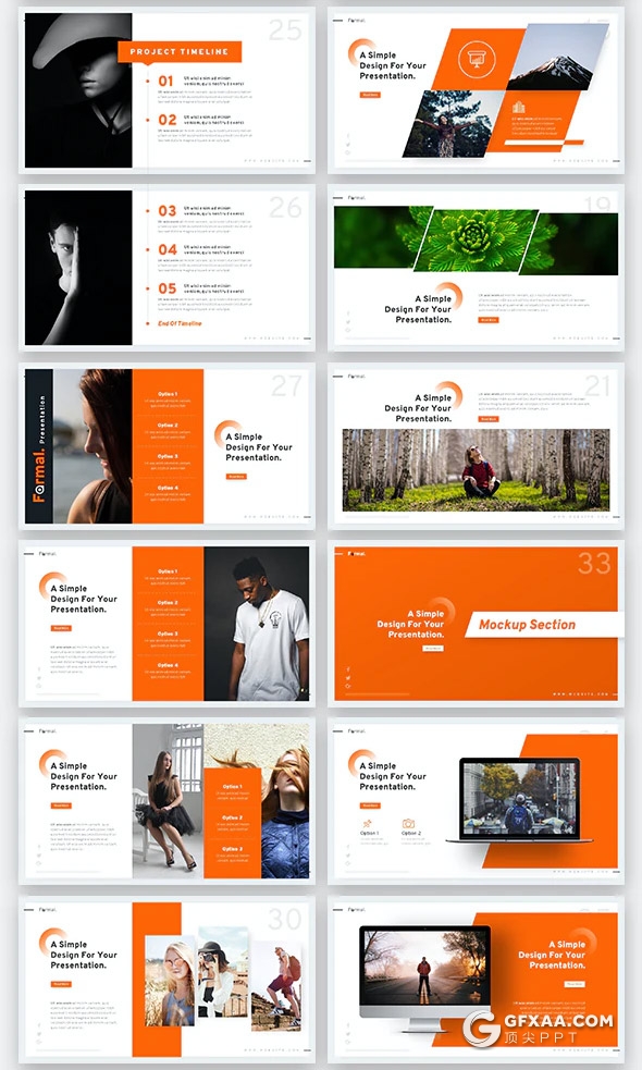 56页国外高端时尚风格团队介绍工作计划多用途PPT模板10种主题配色 - 顶尖PPT