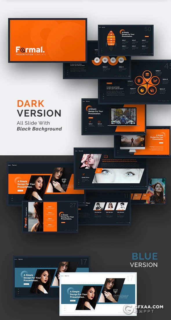 56页国外高端时尚风格团队介绍工作计划多用途PPT模板10种主题配色 - 顶尖PPT