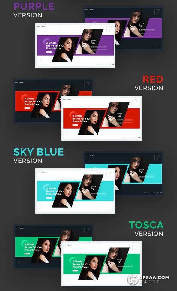 56页国外高端时尚风格团队介绍工作计划多用途PPT模板10种主题配色 - 顶尖PPT