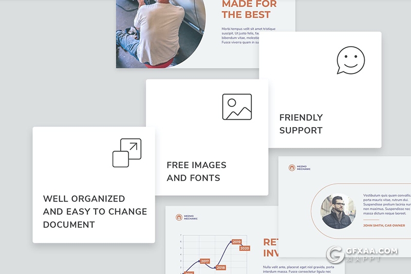 51页汽车维修汽车保养维护汽车主题PPT模板 - 顶尖PPT