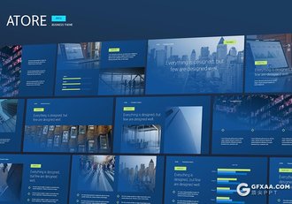 30页国外商务风格企业介绍年终工作总结汇报PPT模板 - 顶尖PPT