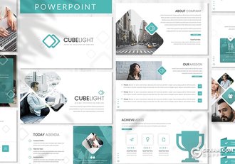 30页商务团队介绍项目报告业务展示年终总结PPT模板5种主题配色 - 顶尖PPT