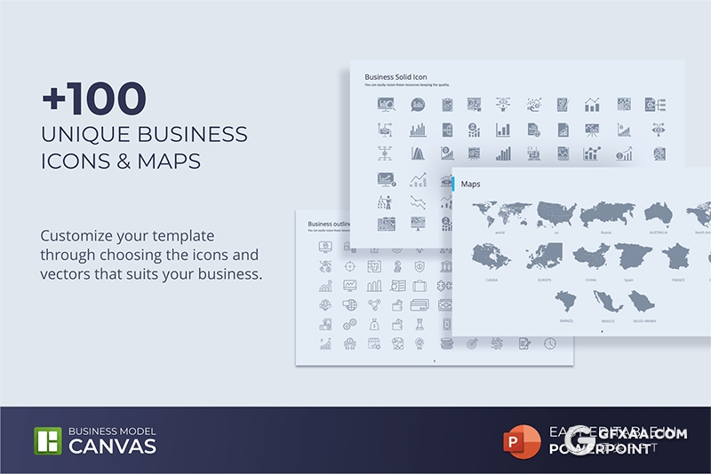业务模型业务布局展示商业模式演示PPT模板 - 顶尖PPT