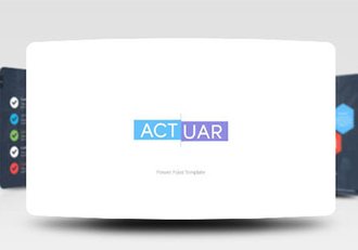 扁平化欧美商务多色系PPT模板 - 顶尖PPT