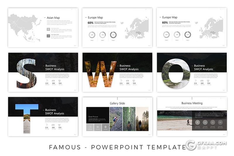 63页创意展示项目规划年终工作计划总结PPT模板11种主题配色 - 顶尖PPT