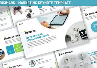 30页国外商务风格项目介绍年终工作报告keynote模板3种主题配色 - 顶尖PPT