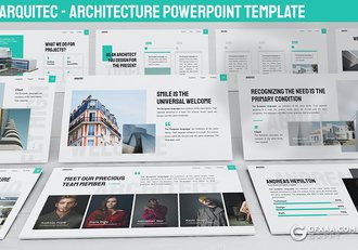 30页商业地产房地产项目介绍开发展示PPT模板3种主题配色 - 顶尖PPT