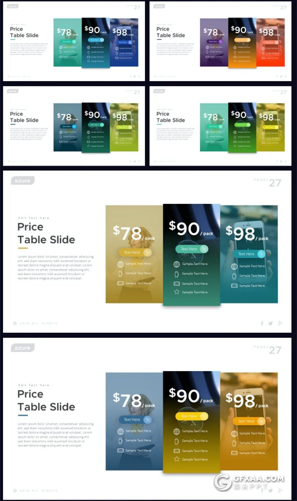 55页国外高端商务企业介绍项目展示年终计划总结PPT模板10种主题配色 - 顶尖PPT