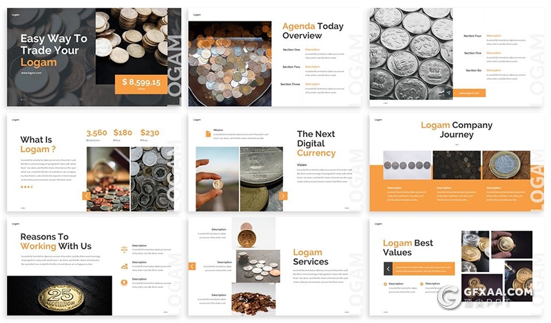 30页商业项目介绍项目投资项目规划PPT模板5种主题配色 - 顶尖PPT