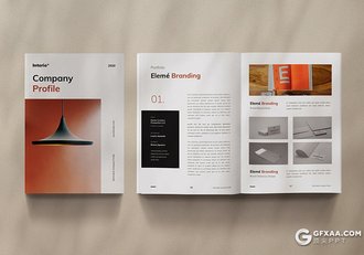 A4尺寸公司介绍宣传PPT画册模板 - 顶尖PPT