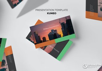 62页国外扁平化极简风格企业介绍宣传项目展示通用PPT模板 - 顶尖PPT