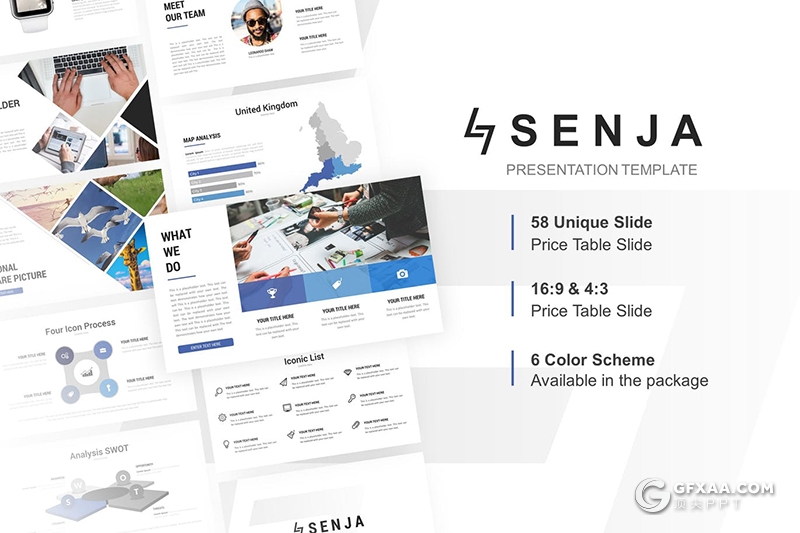 75页国外风格企业公司介绍年终工作总结汇报多用途PPT模板6种主题配色 - 顶尖PPT