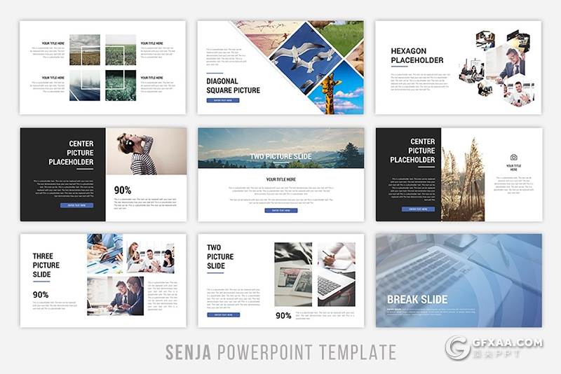 75页国外风格企业公司介绍年终工作总结汇报多用途PPT模板6种主题配色 - 顶尖PPT