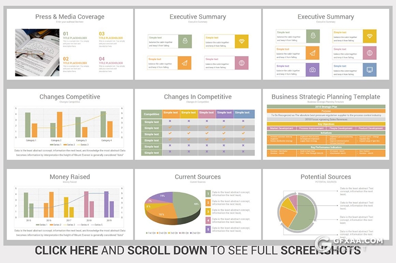 375页国外商务多用途ppt商务信息图形数据图形图表企业介绍大型PPT模板包含配图90个XML配色 - 顶尖PPT