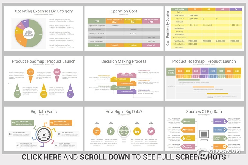 375页国外商务多用途ppt商务信息图形数据图形图表企业介绍大型PPT模板包含配图90个XML配色 - 顶尖PPT