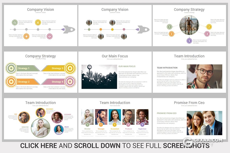 375页国外商务多用途ppt商务信息图形数据图形图表企业介绍大型PPT模板包含配图90个XML配色 - 顶尖PPT