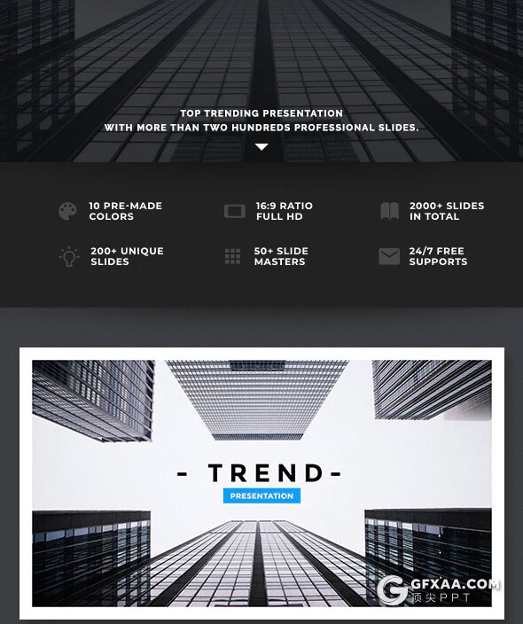 202页企业宣传介绍工作汇报总结国外商务风格多用途PPT模板10种主题配色 - 顶尖PPT