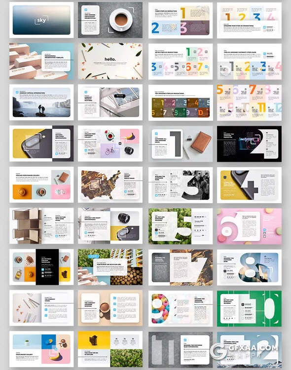 233页大型国外ppt国外公司介绍年终工作总结项目规划商业布局通用PPT模板 - 顶尖PPT