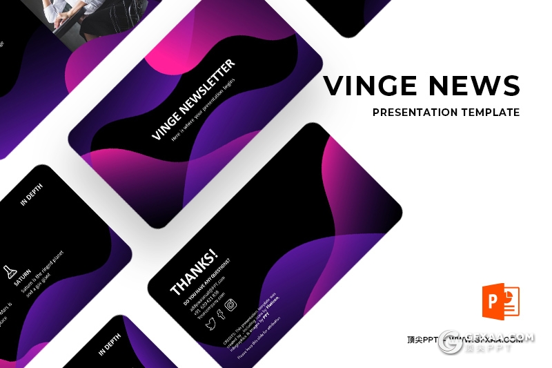 33页精美渐变配色国外商务工作汇报企业布局多用途PPT模板 - 顶尖PPT