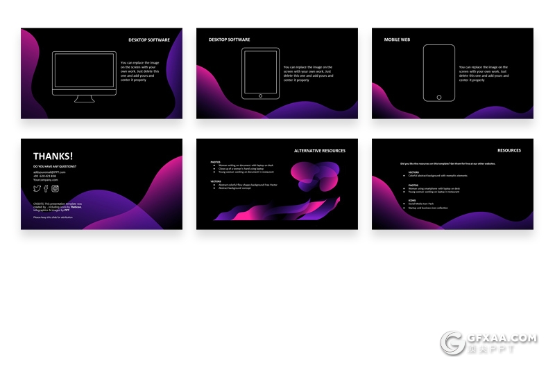 33页精美渐变配色国外商务工作汇报企业布局多用途PPT模板 - 顶尖PPT