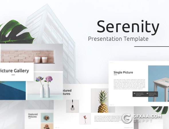 64页国外简约风格时尚企业介绍作品展示通用PPT模板11种主题配色 - 顶尖PPT