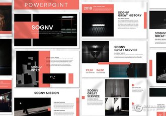 30页扁平化时尚简约风格图片展示多用途PPT模板3种配色2种尺寸 - 顶尖PPT