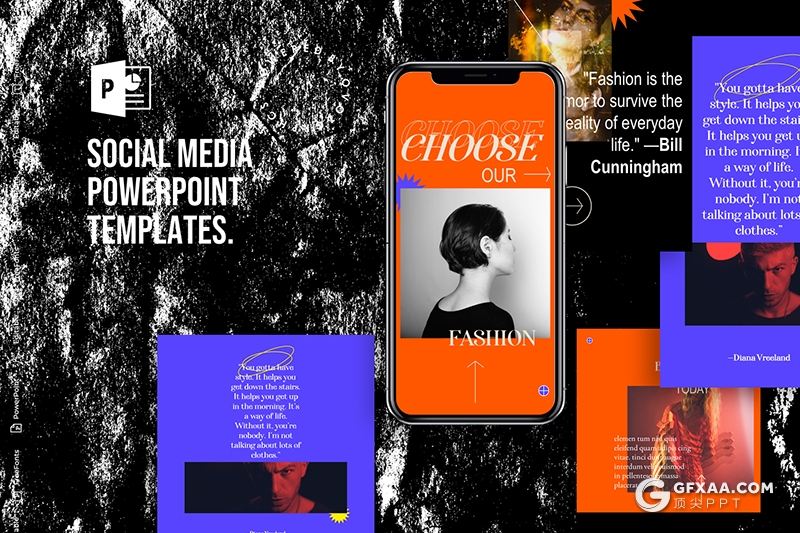 6套合集手机端竖版社交朋友圈产品宣传PPT模板 - 顶尖PPT