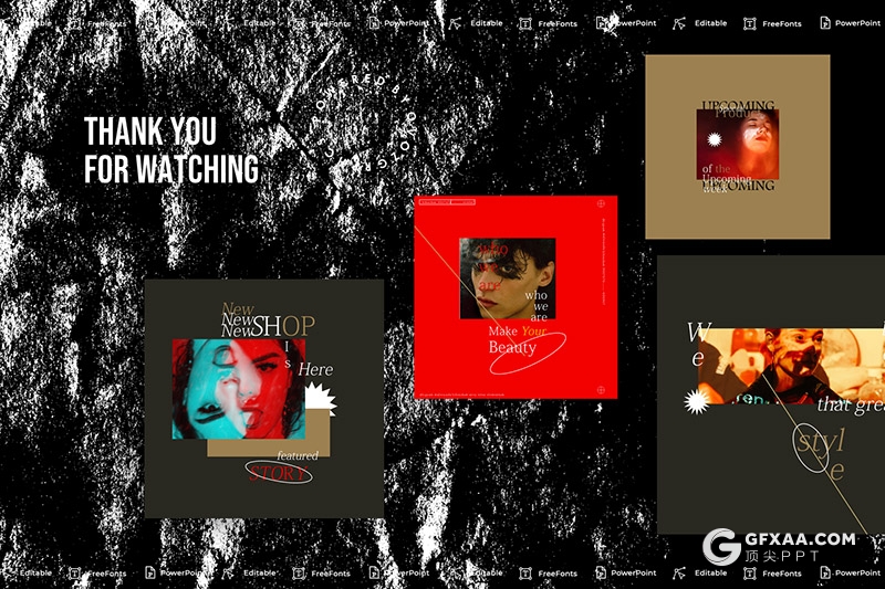 6套合集手机端竖版社交朋友圈产品宣传PPT模板 - 顶尖PPT