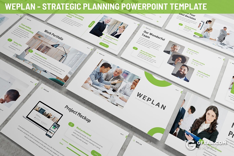 30页扁平化国外商务风格企业团队介绍多用途PPT模板3种主题配色 - 顶尖PPT