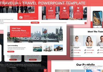 30页国外商务风格企业介绍述职报告通用PPT模板3种主题配色 - 顶尖PPT