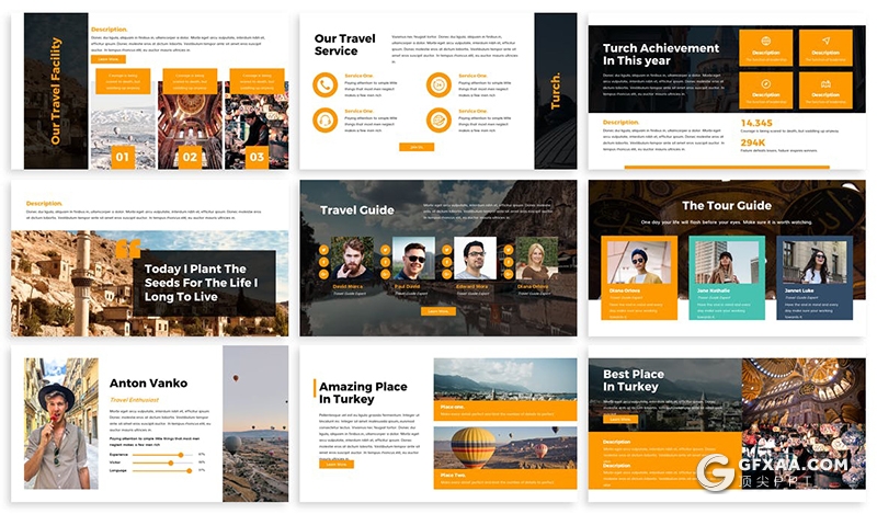 30页企业介绍项目展示项目推广合作国外商务PPT模板5种主题配色 - 顶尖PPT