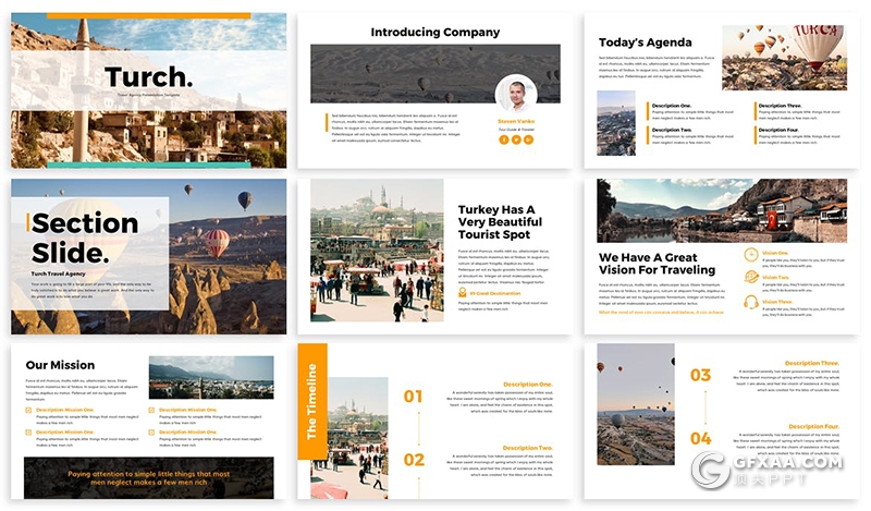 30页企业介绍项目展示项目推广合作国外商务PPT模板5种主题配色 - 顶尖PPT