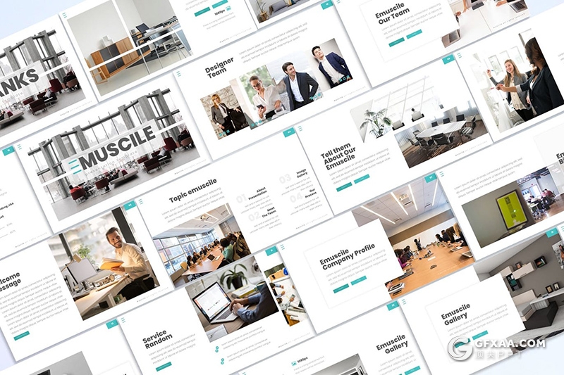30页企业团队介绍项目会议企业介绍国外多用途keynote模板5种主题配色 - 顶尖PPT