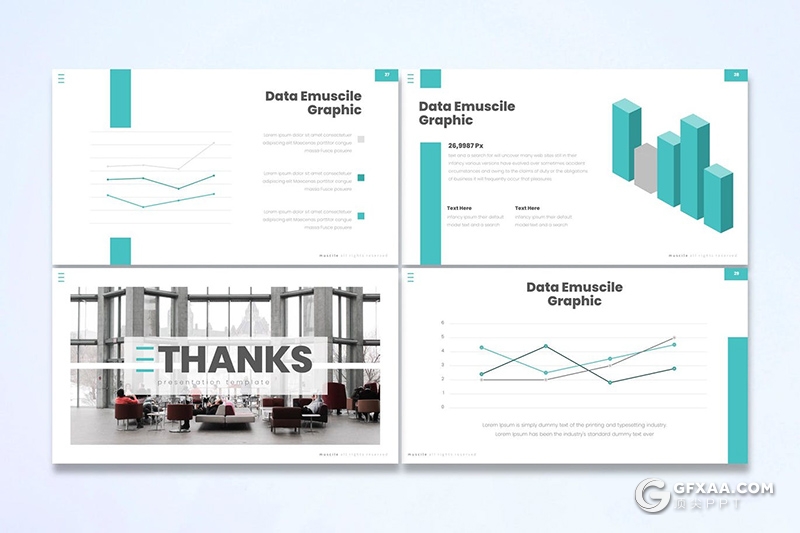 30页企业团队介绍项目会议企业介绍国外多用途keynote模板5种主题配色 - 顶尖PPT