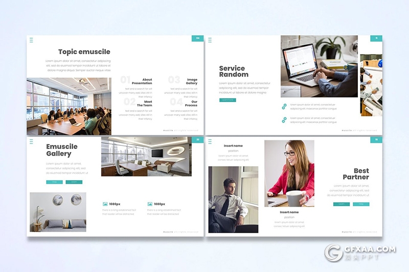30页企业团队介绍项目会议企业介绍国外多用途keynote模板5种主题配色 - 顶尖PPT