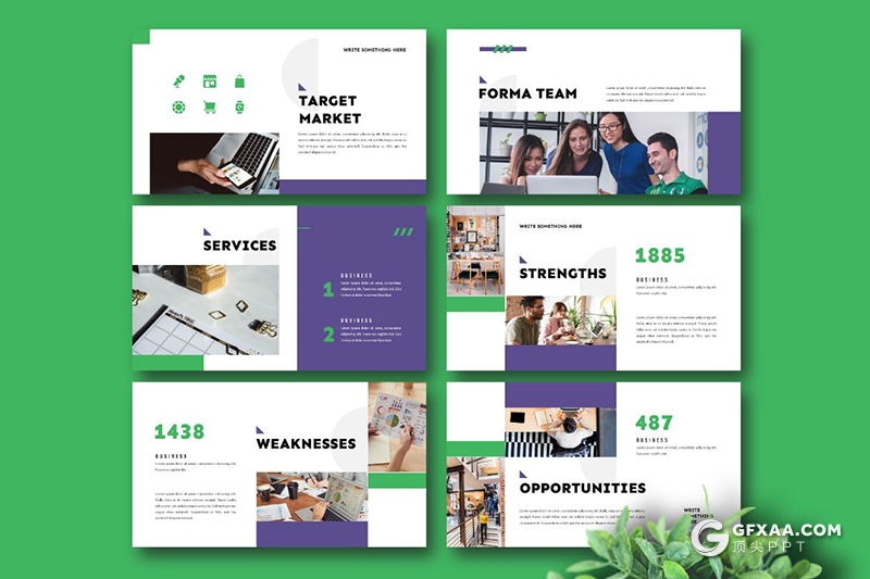 30页扁平化企业团队介绍工作计划总结PPT模板 - 顶尖PPT