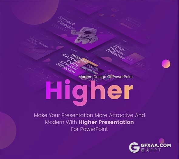 81页国外高端创意动画效果虚拟VR科技宇宙探索未来科技PPT模板11种主题配色2种尺寸 - 顶尖PPT