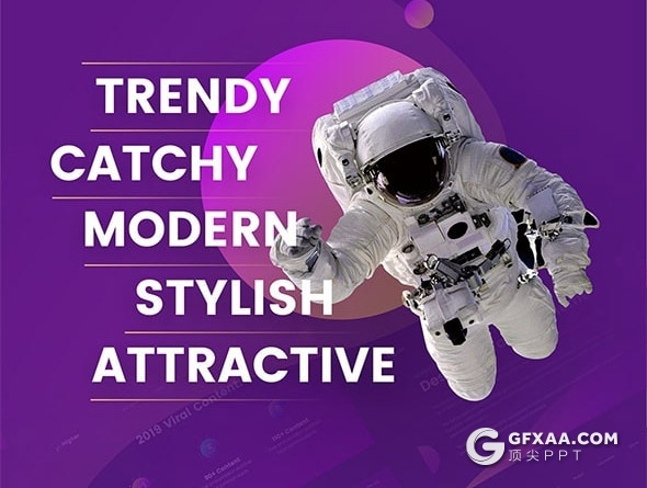 81页国外高端创意动画效果虚拟VR科技宇宙探索未来科技PPT模板11种主题配色2种尺寸 - 顶尖PPT