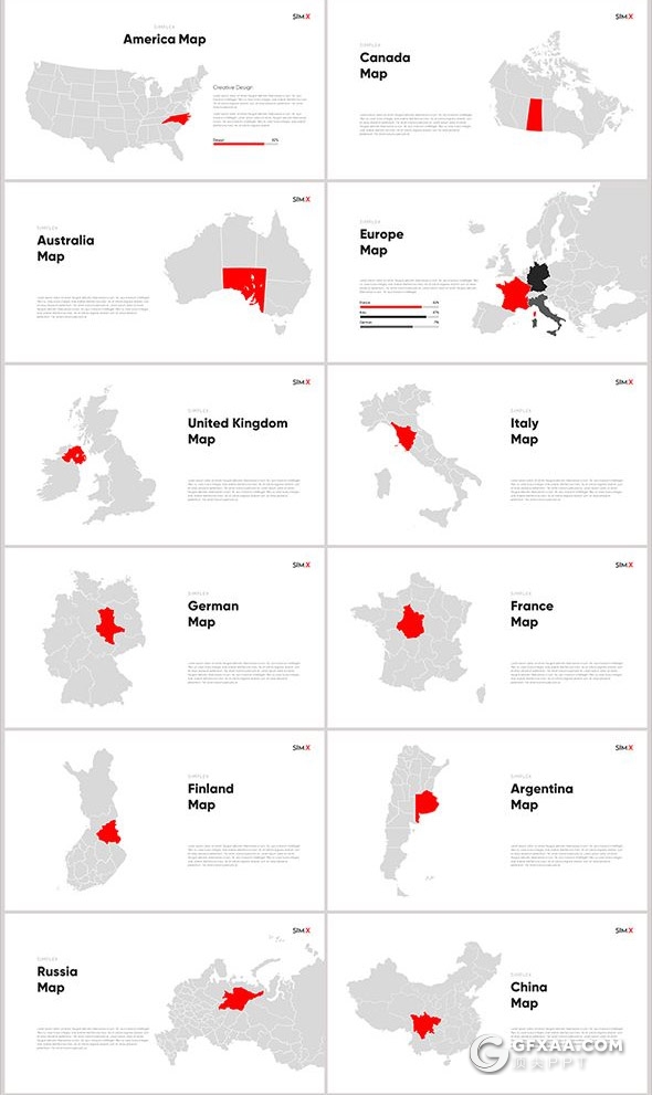 122页红色精美动画国外商务风格企业宣传年终工作计划总结PPT动画模板 - 顶尖PPT