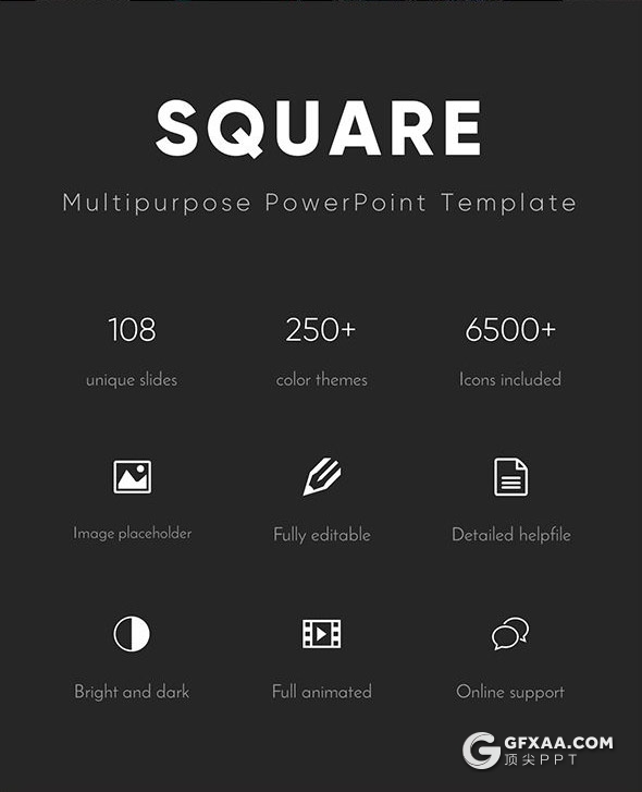 108页扁平化绿色企业团队介绍工作计划汇报国外多用途PPT动画模板 - 顶尖PPT