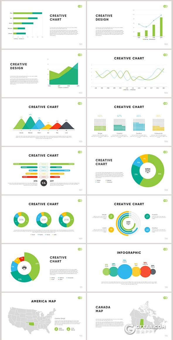 130页国外扁平化商务公司企业宣传工作项目汇报数据统计PPT动画模板 - 顶尖PPT