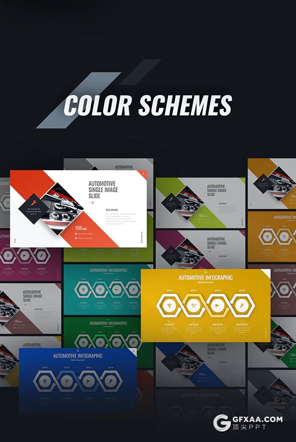 65页汽车维修汽车保养服务4S店汽车销售推广国外高端keynote模板11种主题配色 - 顶尖PPT