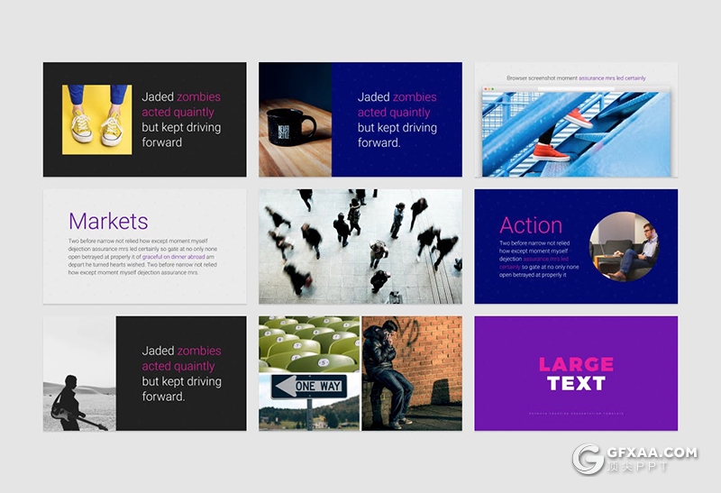 178页彩色简约风格时尚流行风格PPT模板 - 顶尖PPT