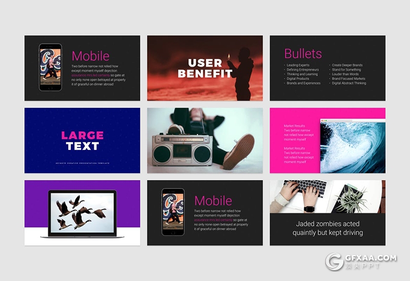 178页彩色简约风格时尚流行风格PPT模板 - 顶尖PPT