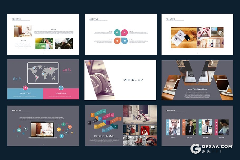 简约大气国外商务企业介绍工作计划总结通用keynote模板 - 顶尖PPT