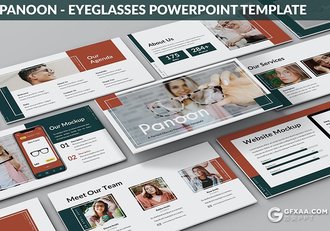 30页国外简约ppt眼镜行业产品产品发布新品推广宣传PPT模板3种配色 - 顶尖PPT