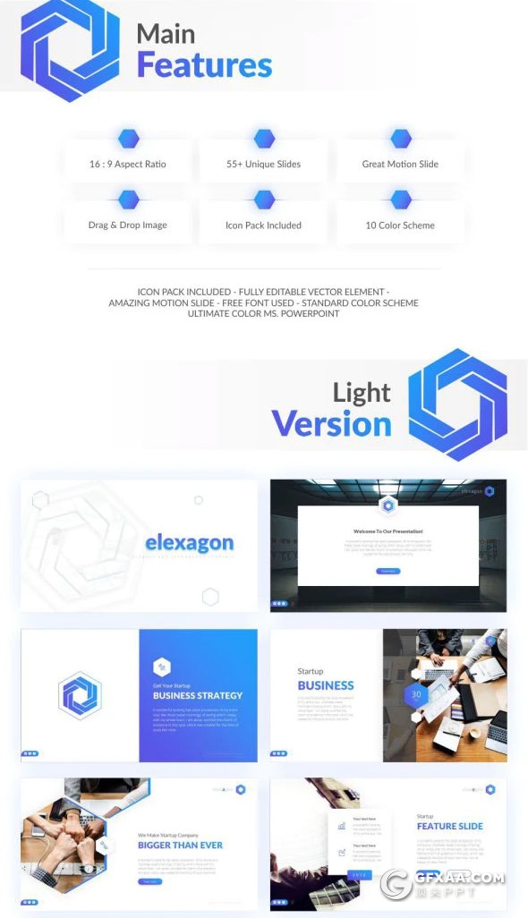 60页国外商务风格企业介绍年终项目报告工作总结计划PPT模板10种主题配色 - 顶尖PPT