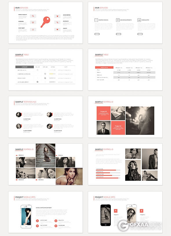 40页简约大气风格业务分析商务PPT模板 - 顶尖PPT