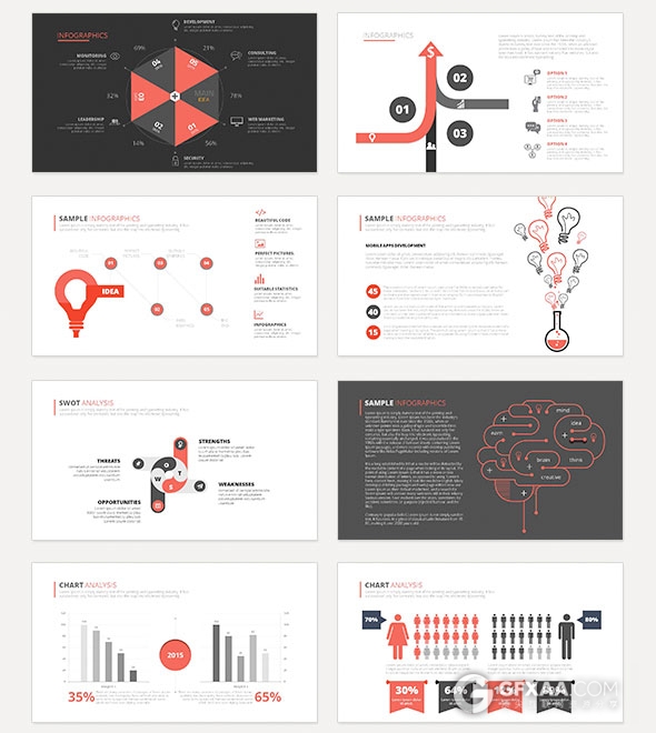 40页简约大气风格业务分析商务PPT模板 - 顶尖PPT